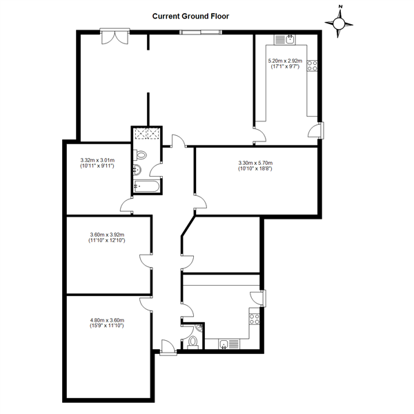 Sprawling Chalet Bungalow – Potential Plans