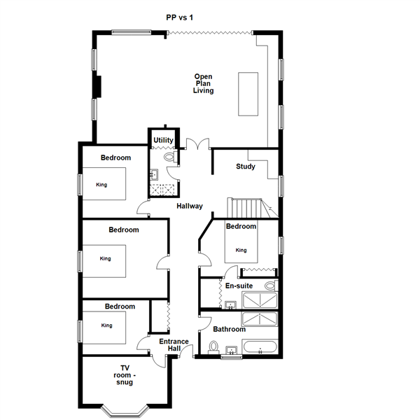 House Plan 3 4 5 Bedroom With